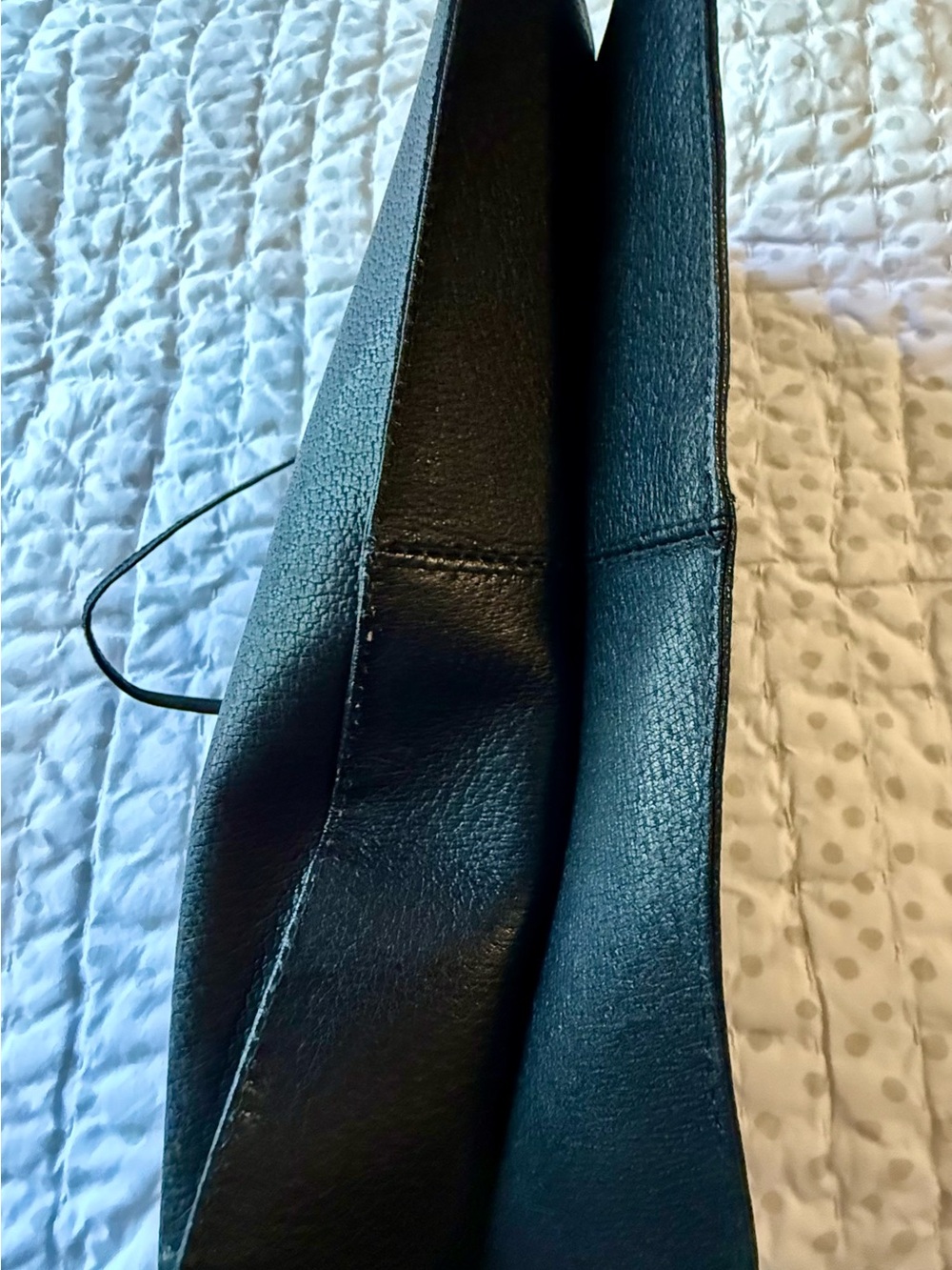 Desmo Classic Black leather Clutch purse - Picture 7 of 11